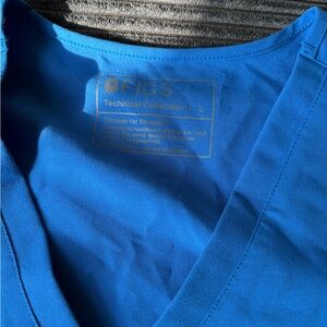 EUC Figs Woman’s Blue scrub top